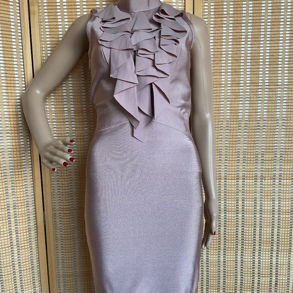 Wow Couture Stunning Flattering Bodycon Dress, Small Sleeveless Zipper closure